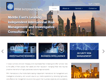 Tablet Screenshot of prm-international.com